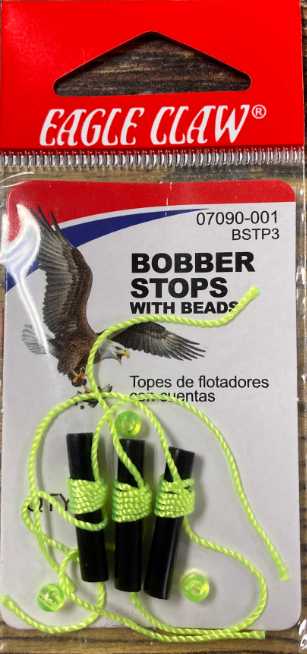 Eagle Claw Bobber Stop Knots String Bead 3pk