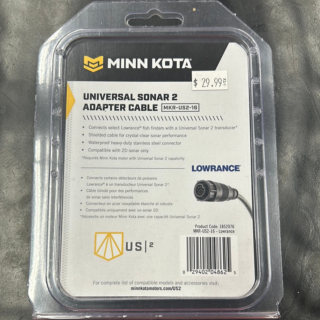 Minn Kota Universal Sonar 2 Adapter Cable MKR-US2-16