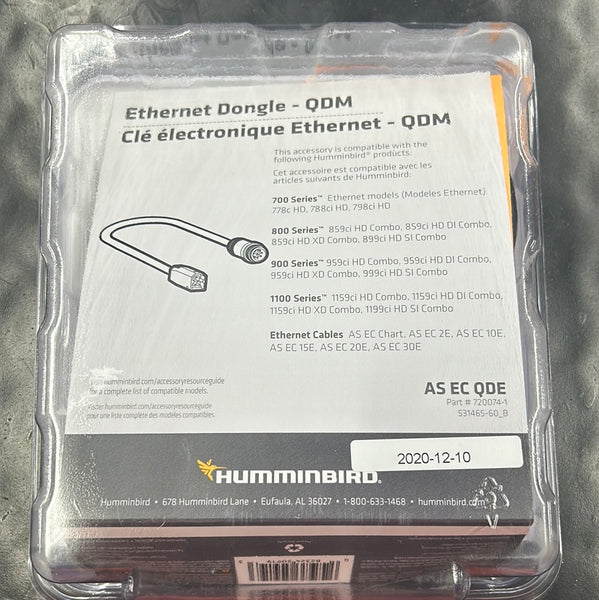 Humminbird Ethernet Adapter Cable AS EC QDE