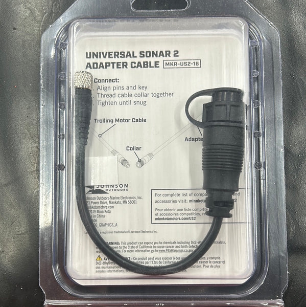 Minn Kota Universal Sonar 2 Adapter Cable MKR-US2-16