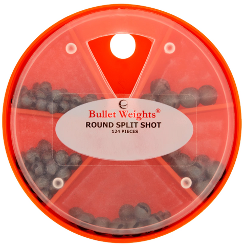 Bullet Weights Round Split Shot 124 pcs