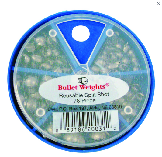 Bullet Weights Reusable Split Shot