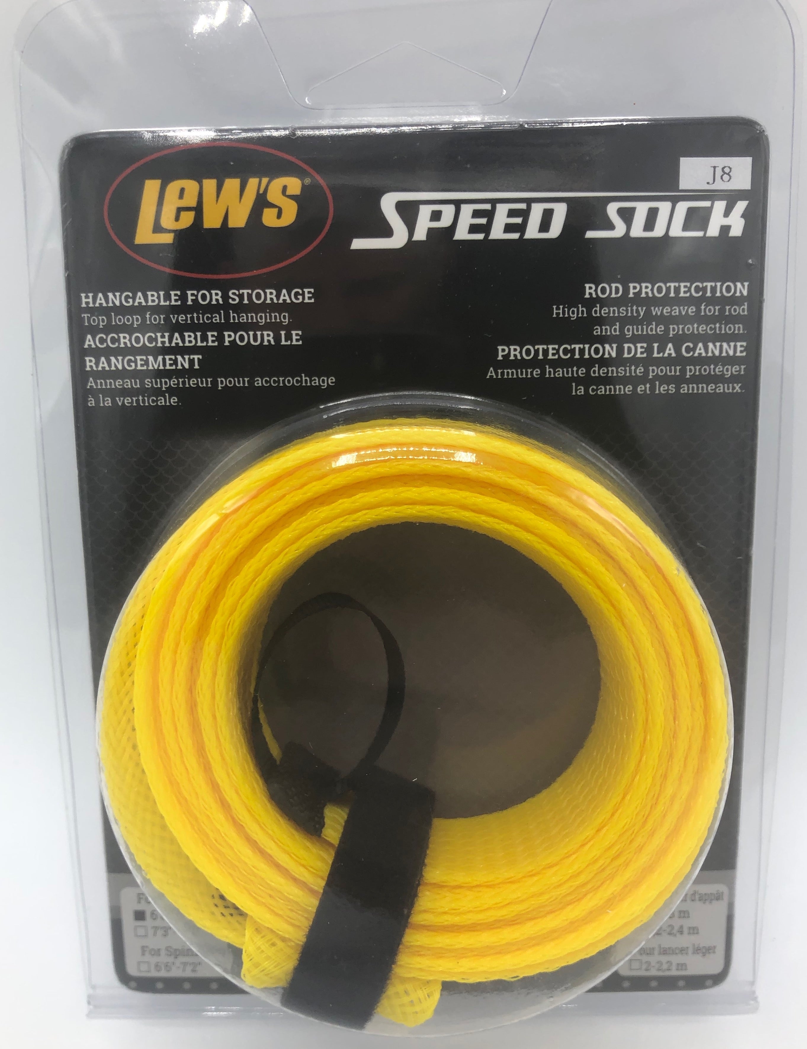 Lew's Speed Socks Rod Covers Casting Yellow 6'6 - 7'6 SSYC1