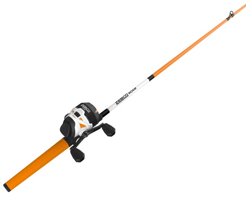 Zebco Sizzle fishing pole with Zebco 22 gold reel - Lil Dusty