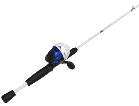 Zebco Slingshot Spincast Reel and Fishing Rod Combo, Blue 