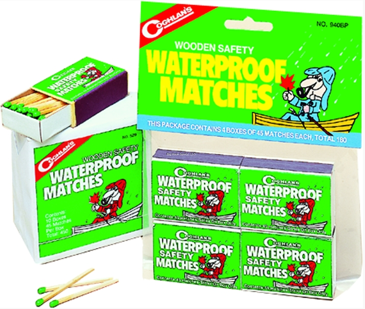 Coghlans Waterproof Matches | 4 Boxes