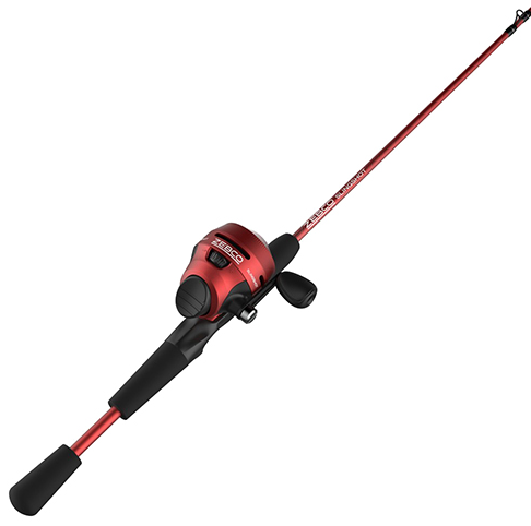  Zebco Slingshot Spincast Reel and Fishing Rod Combo, 5-Foot  6-Inch 2-Piece Fishing Pole, Right-Hand Retrieve, Pre-Spooled & Flambeau  Outdoors 6009TD Lil' Brute Fishing Tackle and Gear Box : Sports 