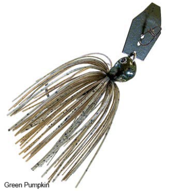 Z-Man Chatterbait JackHammer Evergreen Custom Bladed Jig 3/8 oz.